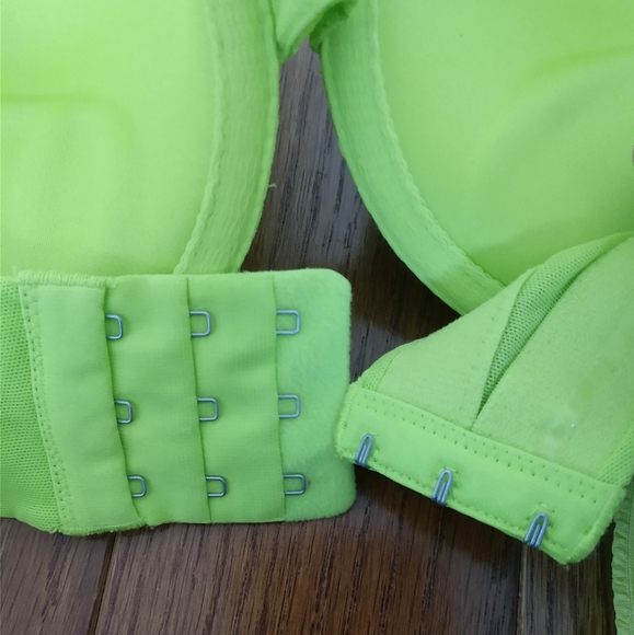 Aerie Mia Convertable Strapless Push Up Bra 34D Festival Neon Green - Picture 4 of 7